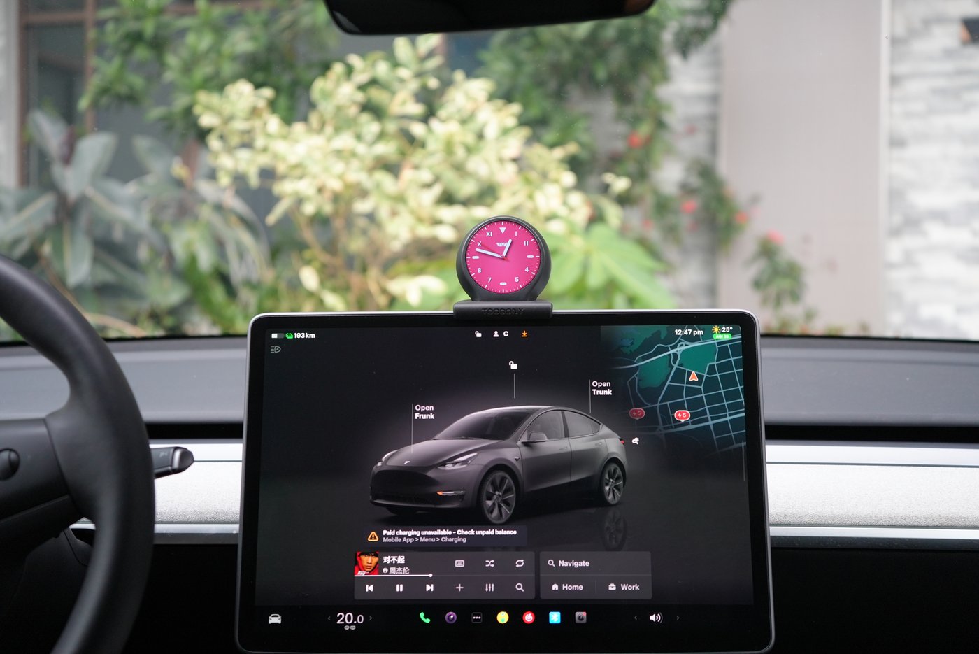 Tesla dashboard